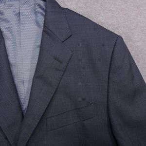Jos A Bank Reserve Sport Coat Blazer Mens 40R Tailored Fit Gray Wool Birdseye